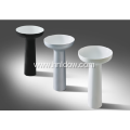 Classic Pure acrylic black/white/silver acrylic basin